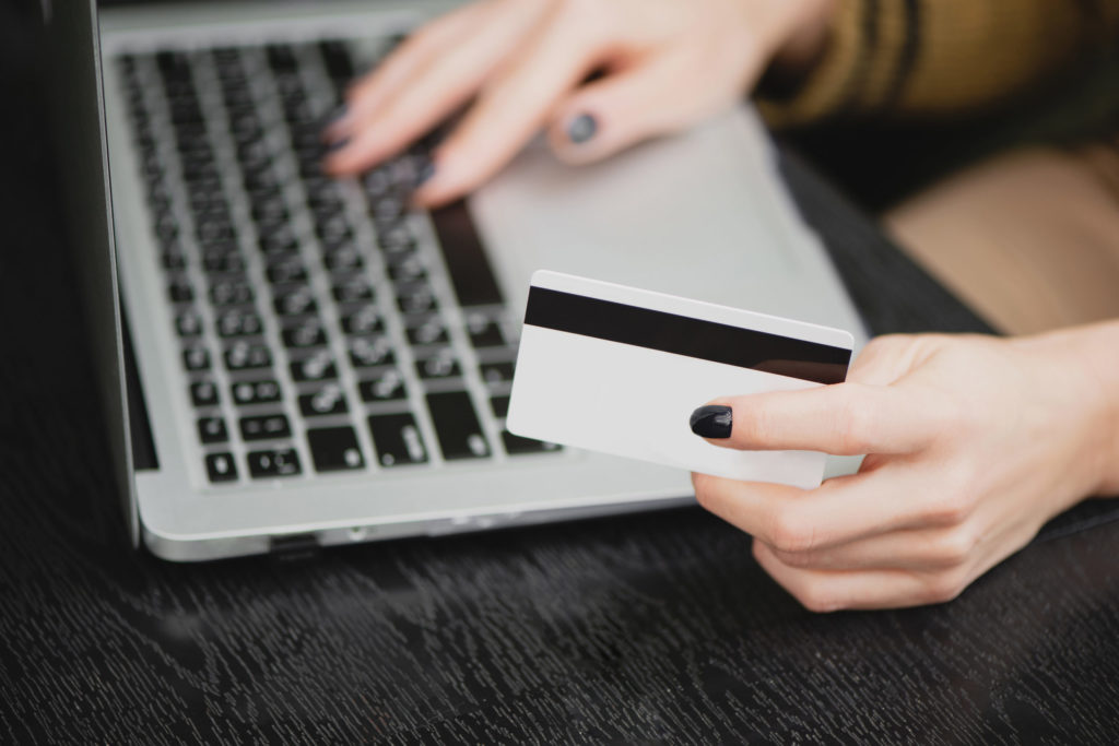 Black Friday shopping with credit card