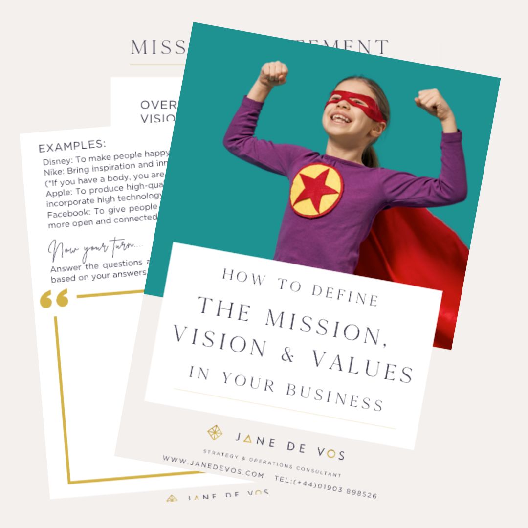 Mission, Vision, Values Workbook 